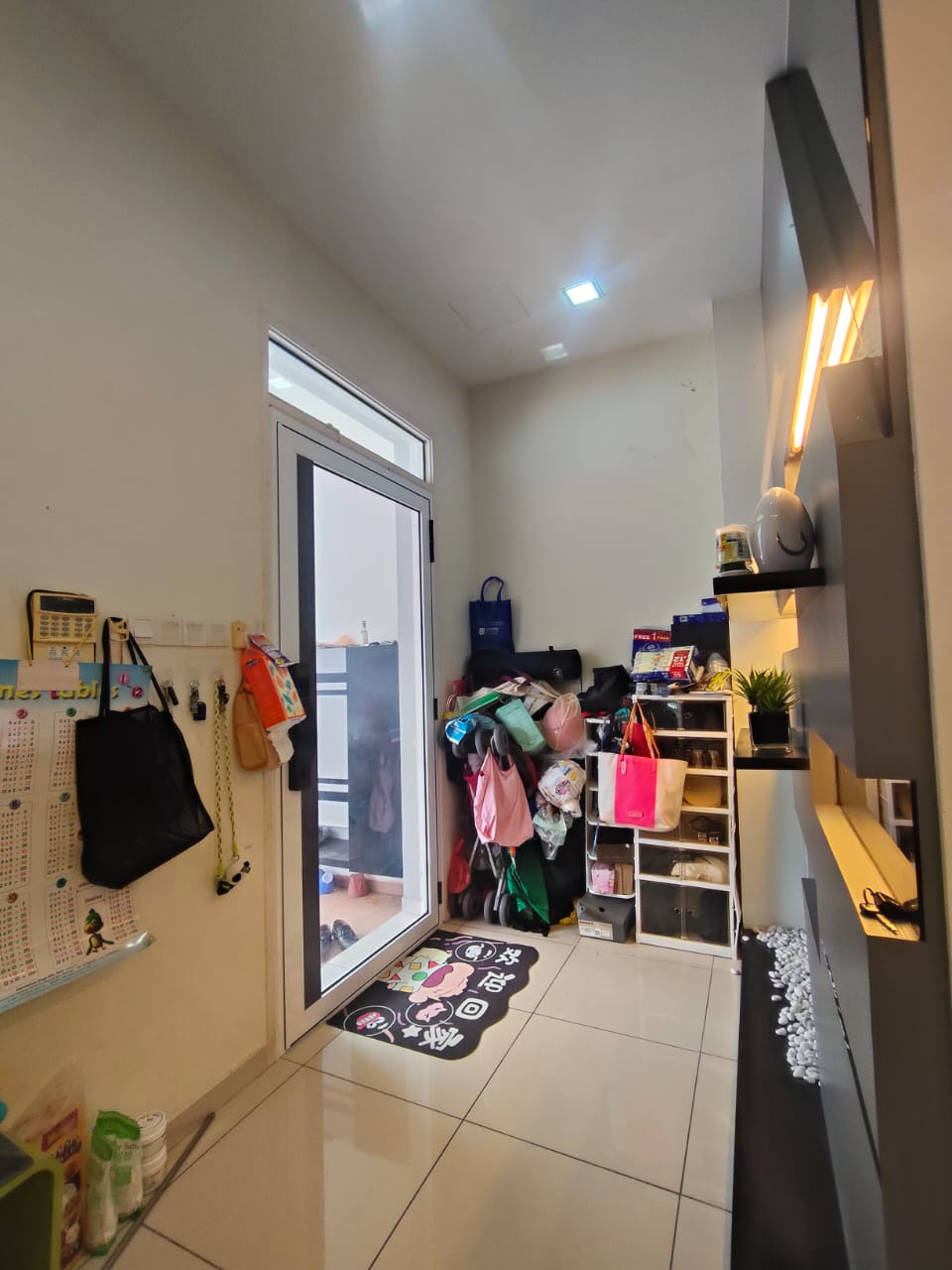Entrance and storage area